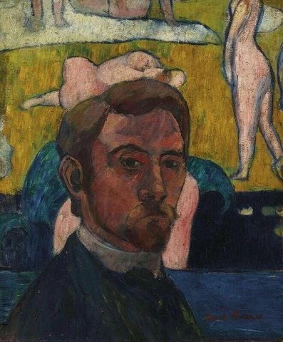 Self-Portrait In Painting Bathers The Red Cow Or Self-Portrait With Nudes Ca. 1889