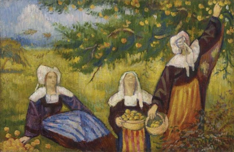 Сборщики яблок, 1939 год.