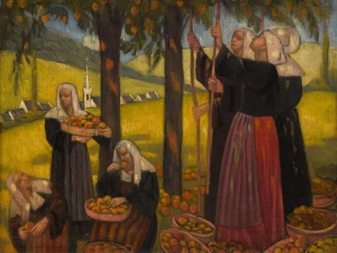 Les Gauleuses De Pommes Ca. 1892