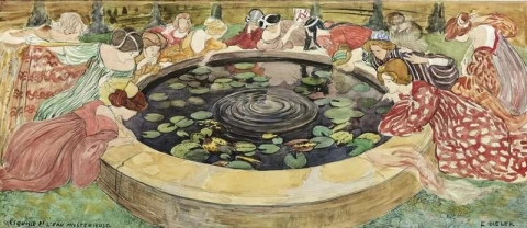 Sketch For Mysterious Water Ca. 1909