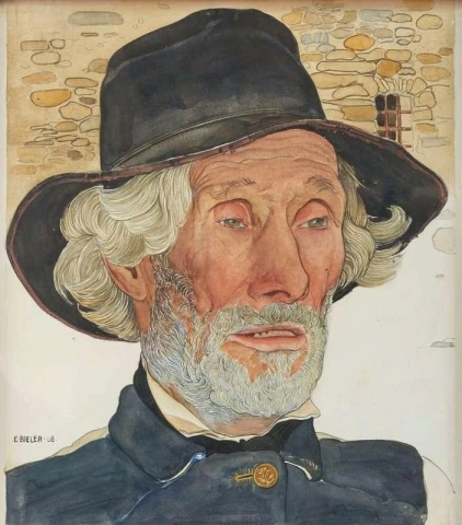 Den gamle ringeren Claude Antoine Saviese 1908