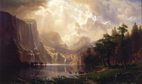 シエラネバダ山脈の中で カリフォルニア 1868