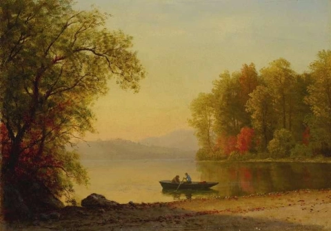 Осень на озере около 1860-70-х гг.