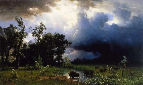 Тропа Буффало, надвигающаяся буря, 1869 г.
