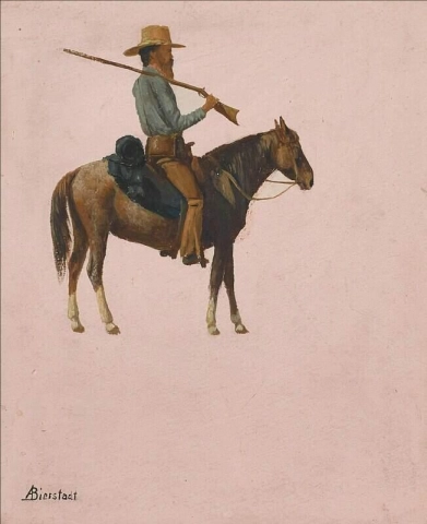 말을 탄 인물, 1859년경