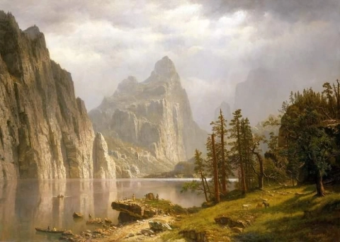 Река Мерсед, долина Йосемити, 1866 г.