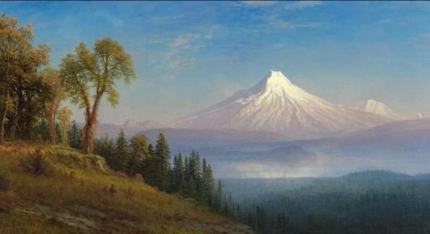 Mount St. Helens Columbia River Oregon 1889