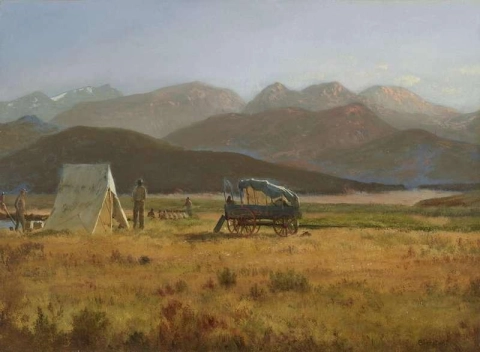 Auf dem Weg zum Yellowstone Park Company AS Camp der 86. US-Armee, ca. 188