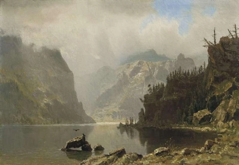 Paesaggio occidentale circa 1870-80