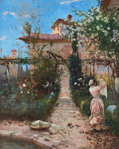 Trädgårdsscenen Alhambra