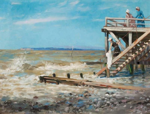 Jetty On The Beach Of The English Channel