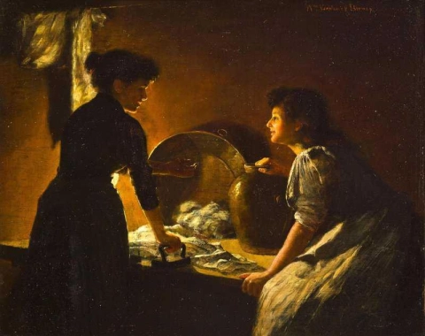 Washerwomen By Candlelight