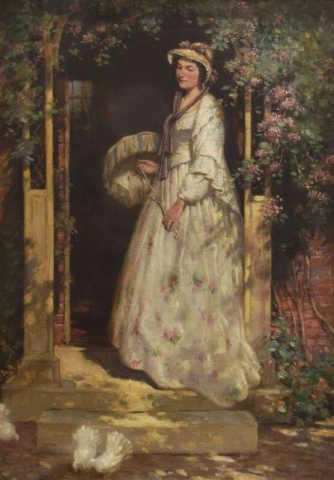 Portrett av Mrs. Nellie Richardson Kunstnerens kone
