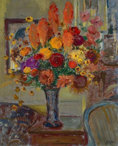 Flores em um interior 1927