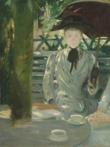 传统上被认为是艾伦·米利森特·科布登的一位女士的肖像
