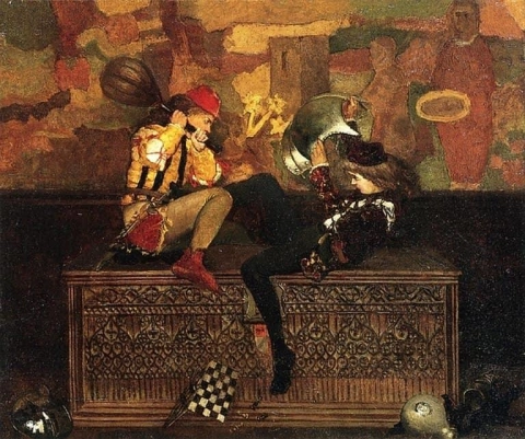 Das Schachspiel Nr. 2 eines Paares 1879