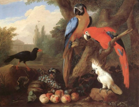 Bogdani Jacob Maisema lintujen ja hedelmien kanssa