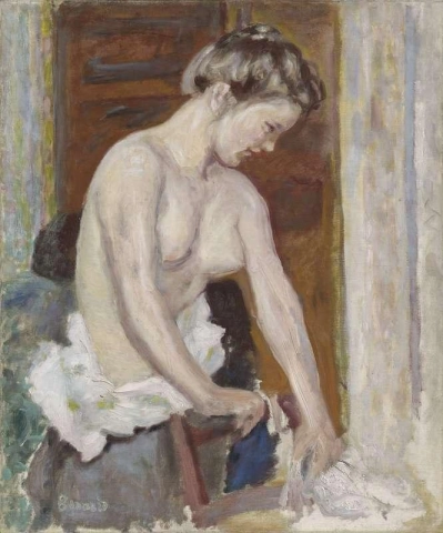 Frau mit nacktem Oberkörper, ca. 1906-07