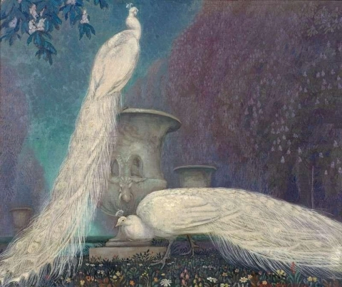Vita påfåglar 1924