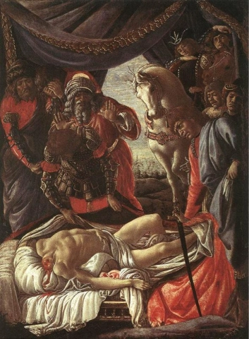 The discovery of the corpse of Holofernes
