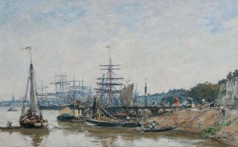 Bordeaux Der Hafen und die Kais 1873