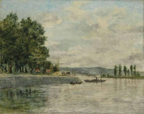 Caudebec-en-caux Ufer der Seine 1892