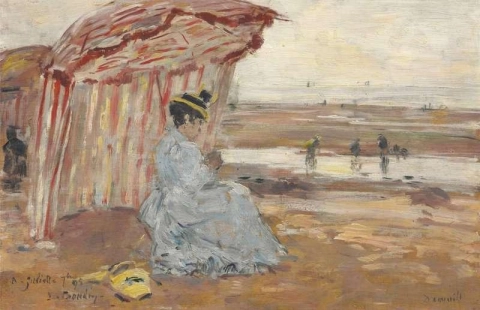 Deauville Juliette onder de tent, 1895