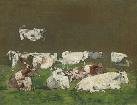 Study Of Cows Ca. 1880-85