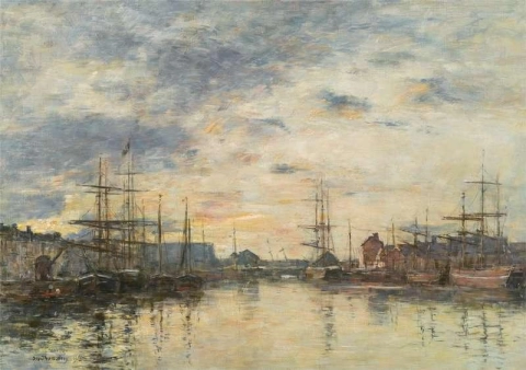 Fecamp Das Becken bei Sonnenuntergang 1894