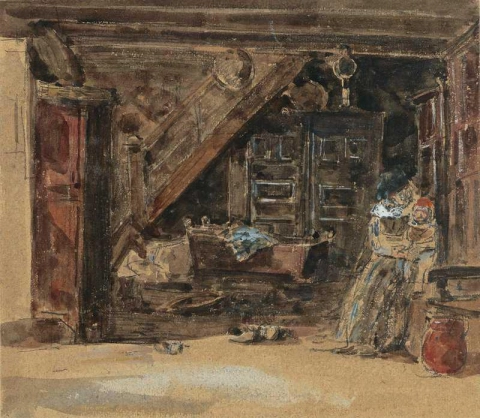 브르타뉴 인테리어 Ca. 1869-71