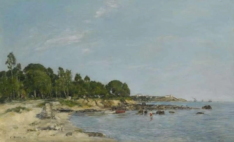 Juan Les Pins Die Bucht und das Ufer 1893