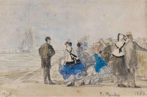 La Jetee De Trouville 1866