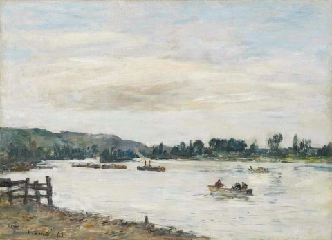 نهر السين حول روان 1895