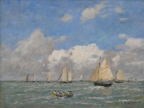 Освобождение лодок Трувиль 1893