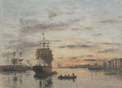 Гавр. Внешняя гавань 1885 г.