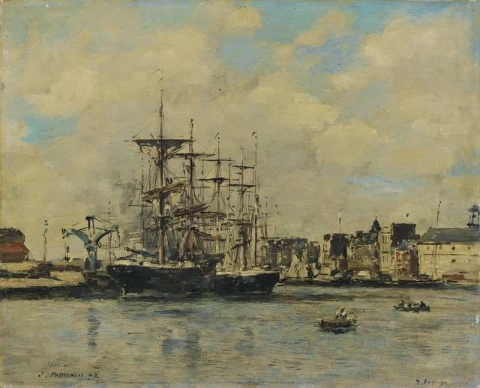 Le Havre Bassin De La Barre 1892