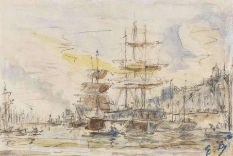 Hamnen i Le Havre 1890