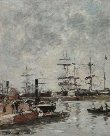 Port Ships Quay Ca. 1885-88