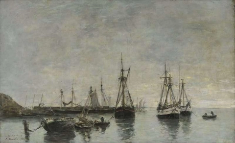 Portrieux, a maré alta da manhã, 1873