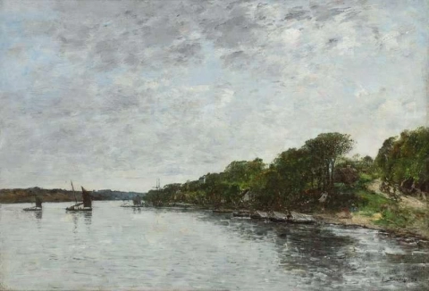 Flod i Bretagne 1870