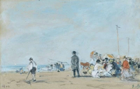 ビーチの風景 1864