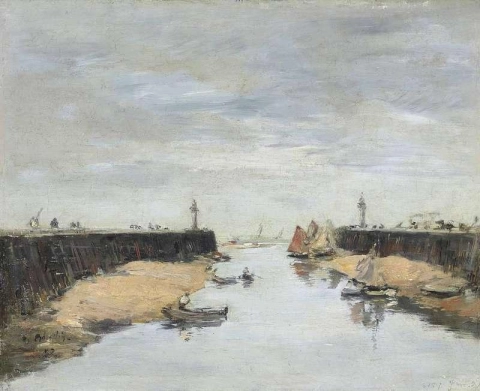特鲁维尔。码头 1882