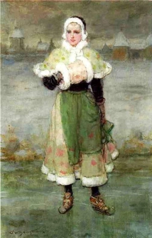 Mujer en patines 1905