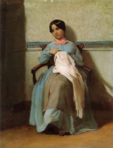 A Portrait Of Leonie Bouguereau 1850