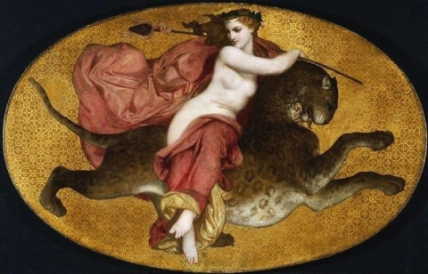 Bacchante On A Panther 1855