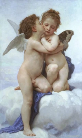 Cupido e psique quando crianças, 1889