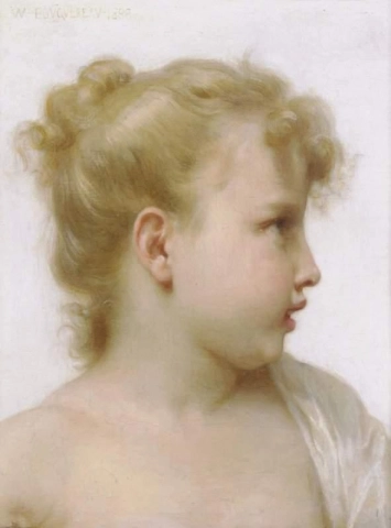 어린 소녀의 머리 1888