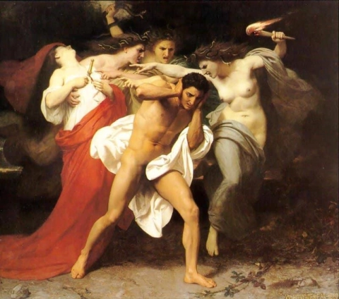 俄瑞斯忒斯被复仇女神追击，约 1862 年