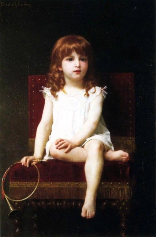 拉迪亚德·吉卜林女儿的肖像 1907