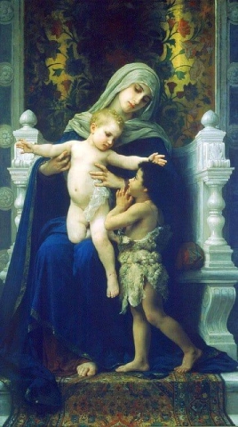 Das jungfräuliche Jesuskind und der heilige Johannes der Täufer 1881